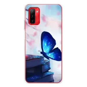 Силіконовий бампер з картинкою звірів для Ulefone Note 12P (Метелик синій)
