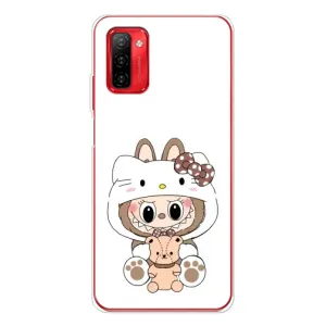 Чохол з принтом Лабубу для Ulefone Note 12P (Білий Лабубу)