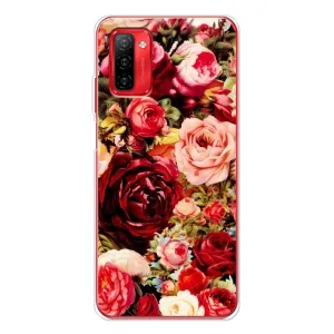 Силиконовый бампер с принтом (цветочки) на Ноте 12П (Букет цветов)
