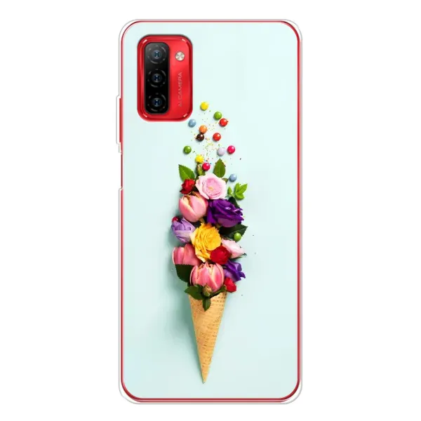Чехол с рисунком «Цветок-мороженное» для Ulefone Note 12P Чехол с рисунком «Цветок-мороженное» для Ulefone Note 12P