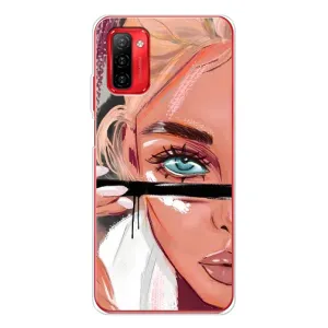 Силіконовый Чохол на Ulefone Note 12P з картинкой Модных девушек (Дівчина та вії)