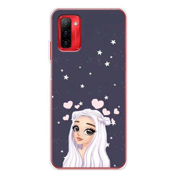 Чохол з малюнком «Дівчина та серця» для Ulefone Note 12P