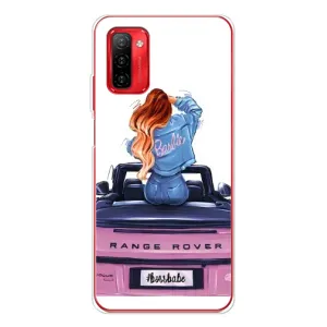 Силіконовый Чохол на Ulefone Note 12P з картинкой Модных девушек (Дівчина на машині)