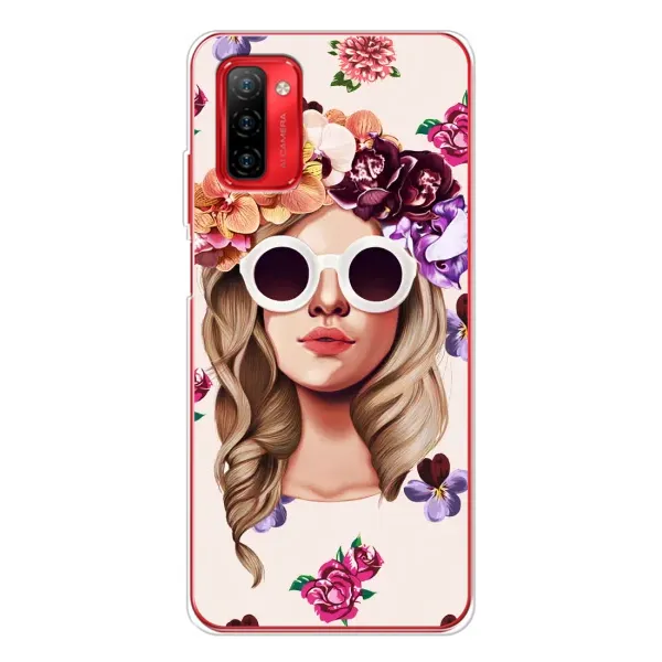 Чехол с рисунком «Девушка в очках» для Ulefone Note 12P