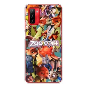 Силіконовий чохол з принтом Зоотрополіс для Ulefone Note 12P (Колаж героїв)