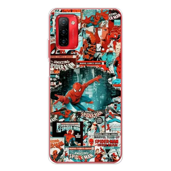 Чехол с рисунком «Комиксы Человек Паук» для Ulefone Note 12P Чехол с рисунком «Комиксы Человек Паук» для Ulefone Note 12P