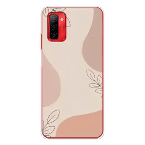 Чехол цветочный дизайн для Ulefone Note 12P (Коричневый фон)