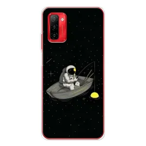 Силіконовый Чохол з принтом "Космонавти" на Ulefone Note 12P (Космонавт на рибалці)