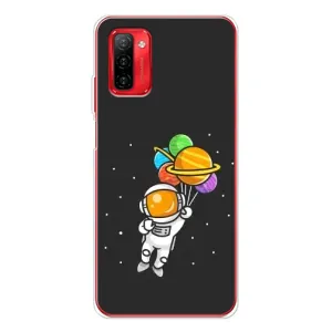 Силіконовый Чохол з принтом "Космонавти" на Ulefone Note 12P (Космонавт з кульками)