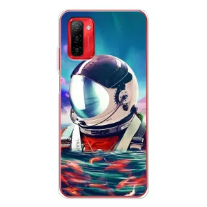 Силіконовый Чохол з принтом "Космонавти" на Ulefone Note 12P (Космонавт у воді)
