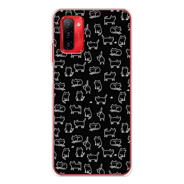 Чехол с рисунком «Котики на черном» для Ulefone Note 12P Чехол с рисунком «Котики на черном» для Ulefone Note 12P