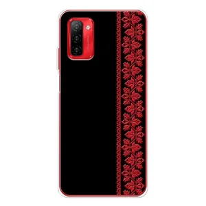 Силиконовый Чехол на Ulefone Note 12P (Красная Вышиванка)