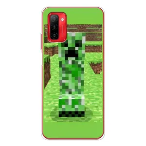 Чехлы для Ulefone Note 12P (Персонажи Майн Крафт) (Крипер 2)