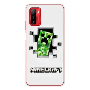 Чехлы для Ulefone Note 12P (Персонажи Майн Крафт) (Крипер)