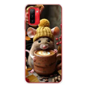Чехол с рисунком «Мышка с кофе» для Ulefone Note 12P