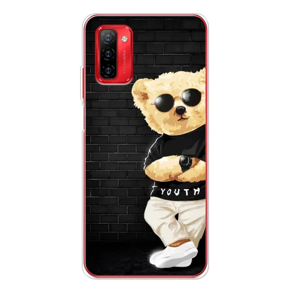 Чехол с рисунком «Мишка в очках» для Ulefone Note 12P