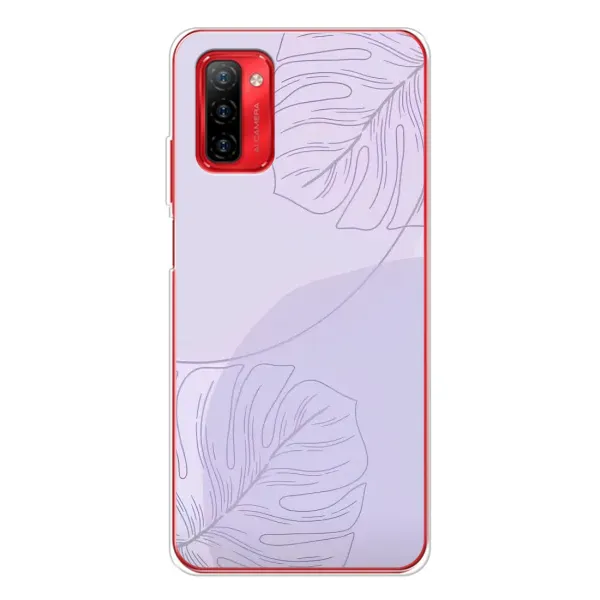 Чехол с рисунком «Монстера фиолетовая» для Ulefone Note 12P Чехол с рисунком «Монстера фиолетовая» для Ulefone Note 12P