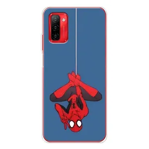 Чехол Супергерой Человека Паука на Ulefone Note 12P (На паутине)