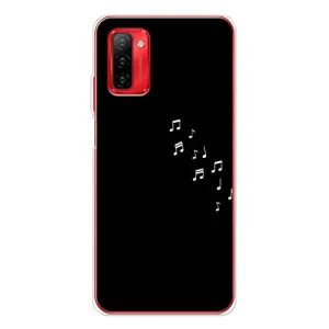 Чехол с картинками на черном фоне для Ulefone Note 12P (Ноты)