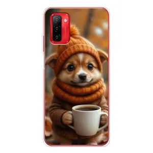 Чехол с рисунком «Собачка с кофе» для Ulefone Note 12P