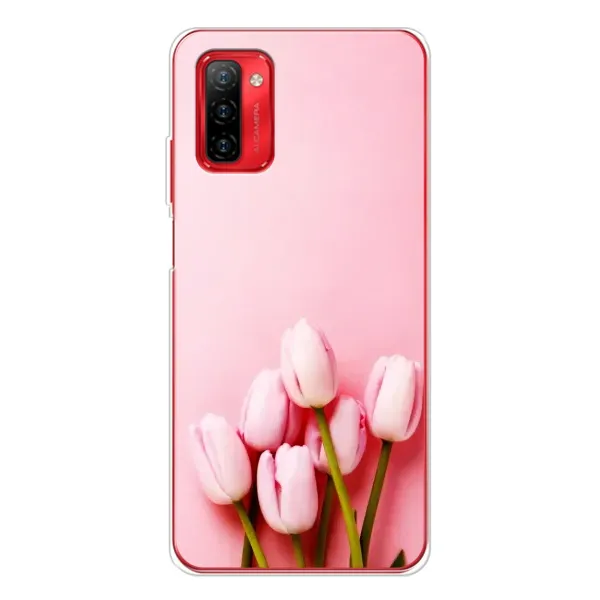 Чехол с рисунком «Розовые тюльпаны» для Ulefone Note 12P