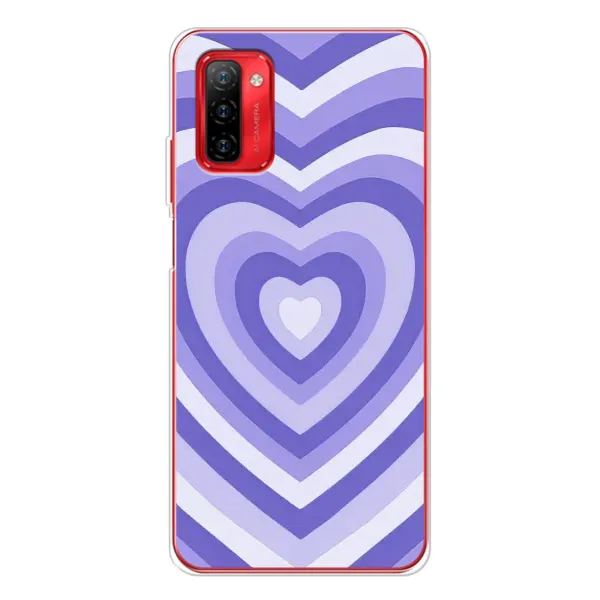 Чехол с рисунком «Сердце фиолет» для Ulefone Note 12P