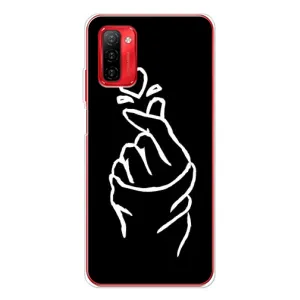 Чехлы (Знак сердечка) на Ulefone Note 12P (Сердце на черном)