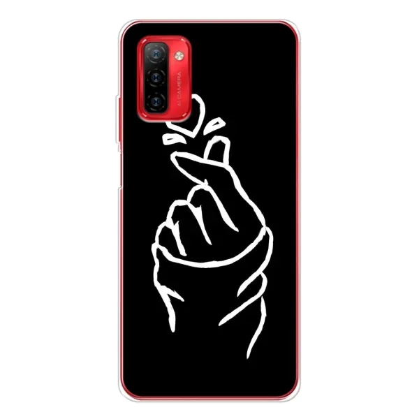 Чехол с рисунком «Сердце на черном» для Ulefone Note 12P Чехол с рисунком «Сердце на черном» для Ulefone Note 12P