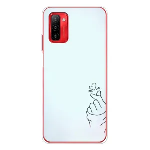 Чехлы (Знак сердечка) на Ulefone Note 12P (Сердце на голубом)