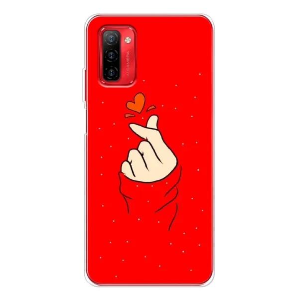 Чехол с рисунком «Сердце на красном» для Ulefone Note 12P Чехол с рисунком «Сердце на красном» для Ulefone Note 12P