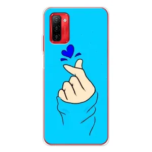 Чехлы (Знак сердечка) на Ulefone Note 12P (Сердце на синем)