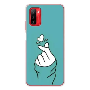 Чехлы (Знак сердечка) на Ulefone Note 12P (Сердечко на бирюзовом)