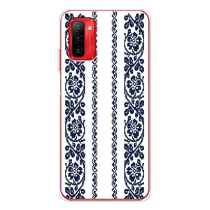 Силиконовый Чехол на Ulefone Note 12P с картинкой Вышиванки (Синяя вышиванка)