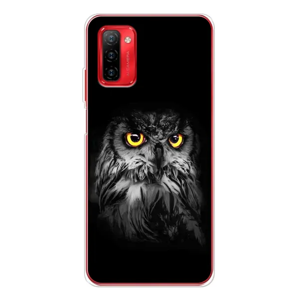 Чехол с рисунком «Сова на чёрном» для Ulefone Note 12P Чехол с рисунком «Сова на чёрном» для Ulefone Note 12P