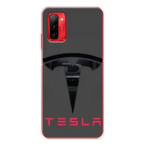 Силіконовий бампер з картинкою машини на Ulefone Note 12P (Logo TESLA)