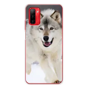Чохол з Вовком на Ulefone Note 12P (Вовк біжить по снігу)