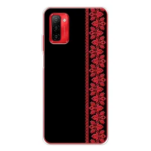 Силиконовый Чехол на Ulefone Note 12P с картинкой Вышиванки (Вышиванка на черном)