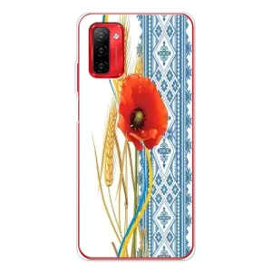 Силиконовый Чехол на Ulefone Note 12P с картинкой Вышиванки (Вышиванка с цветком)