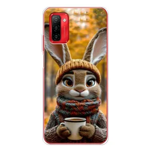 Чехол с рисунком «Зайчик с кофе» для Ulefone Note 12P