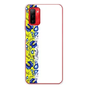 Силиконовый Чехол на Ulefone Note 12P с картинкой Вышиванки (Желто-синяя вышиванка)