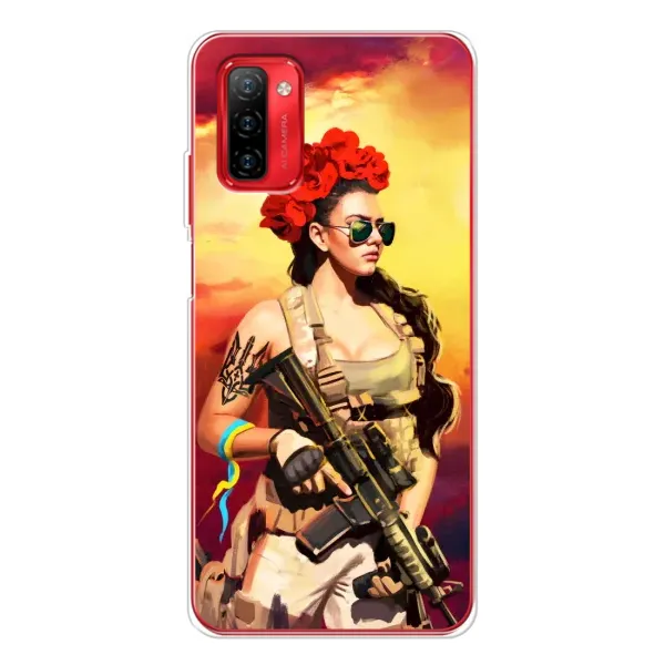 Чехол с рисунком «Женщина солдат» для Ulefone Note 12P Чехол с рисунком «Женщина солдат» для Ulefone Note 12P
