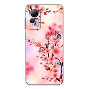 Чехол с принтом САКУРЫ на Ulefone Note 14 (Бабочки на сакуре)