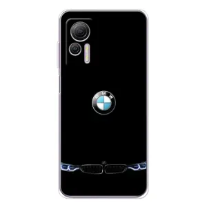 Силиконовый бампер с картинкой машины на Ulefone Note 14 (Черный BMW)