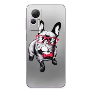 Чохол (ТПУ) Милі песики для Ulefone Note 14 (Бульдог в окулярах)