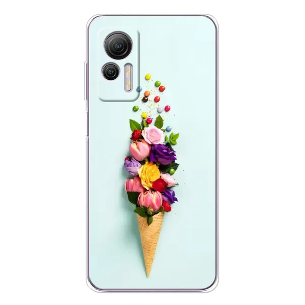 Чехол с рисунком «Цветок-мороженное» для Ulefone Note 14 Чехол с рисунком «Цветок-мороженное» для Ulefone Note 14