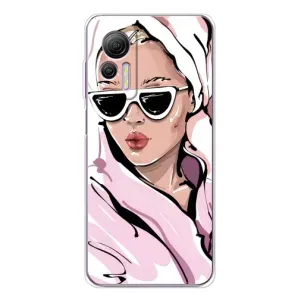 Чехол с картинкой Модные Девчонки Ulefone Note 14 (Девушка в халате)
