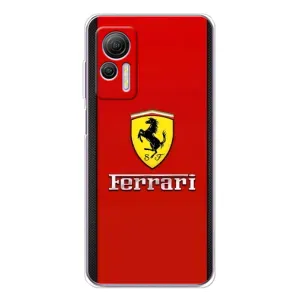 Силиконовый бампер с картинкой машины на Ulefone Note 14 (Ferrari Logo)