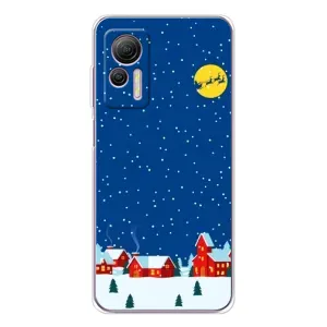 Силиконовый бампер на рождество для Ulefone Note 14 (Город в снегу)