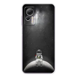 Силиконовый Чехол с принтом "Космонавты" на Ulefone Note 14 (Космонавт романтик)
