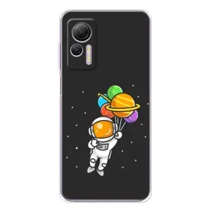 Силиконовый Чехол с принтом "Космонавты" на Ulefone Note 14 (Космонавт с шариками)